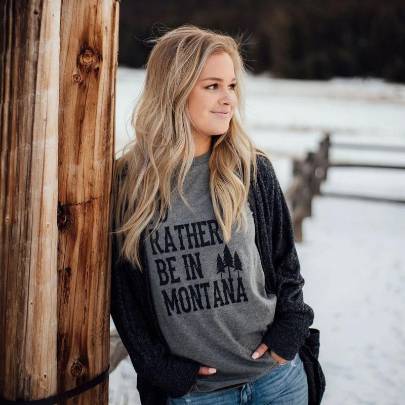 I'd Rather Be in Montana tee