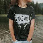 Wild One Toddler Tee - Black - The Montana Scene