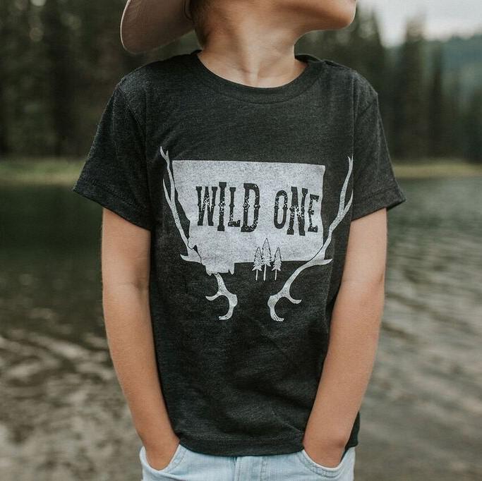 Wild One Toddler Tee - Black - The Montana Scene