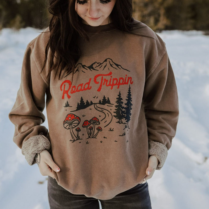 Road Trippin' Unisex Pullover - Pigment Clay