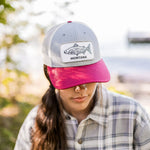 Montana Fish Tri-Tone Trucker - Red Maroon