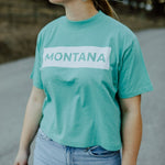 Montana Bar Ladies Boxy Tee - Saltwater