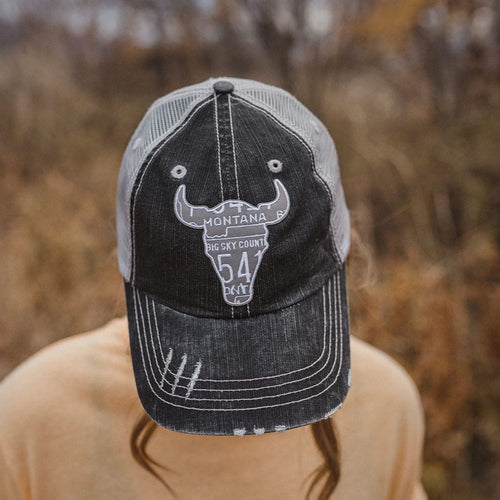 Skull Trucker - Grey - The Montana Scene