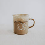 Montana Bison Ceramic Mug - Brown