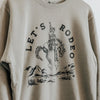 Let's Rodeo Unisex Pullover - Pigment Cement - The Montana Scene