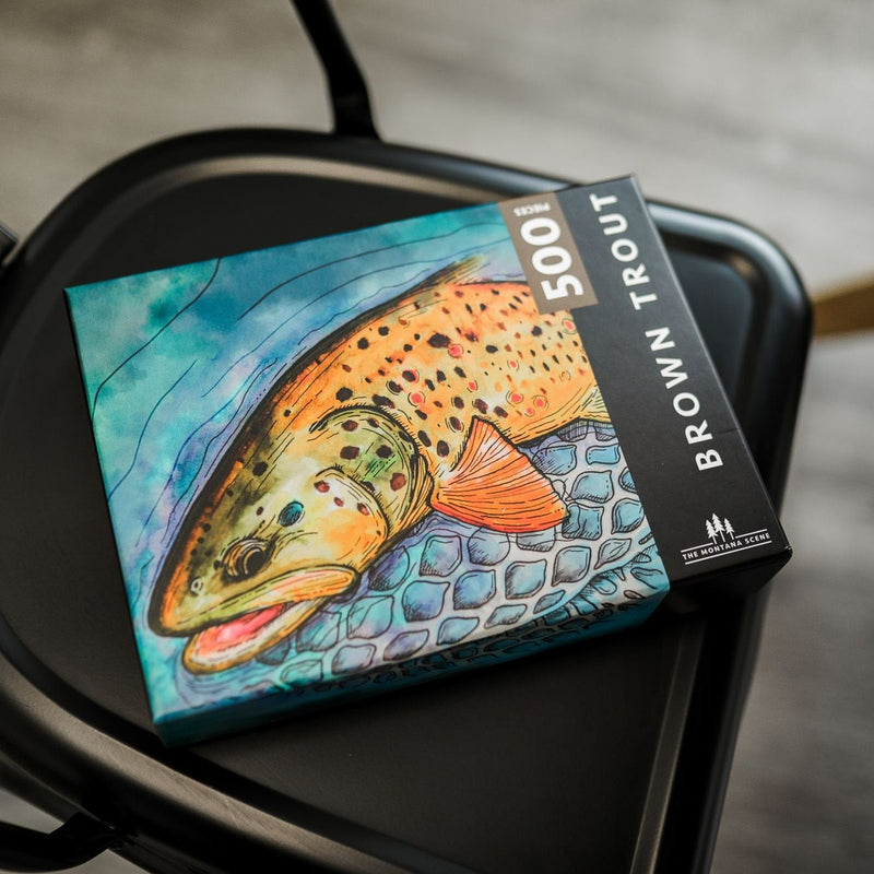 Brown Trout Puzzle - 500 Piece Puzzle - The Montana Scene