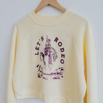 Let's Rodeo Ladies Crop Pullover - French Vanilla - Discontinued