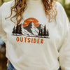 Outsider Ladies Crop Pullover - Cream