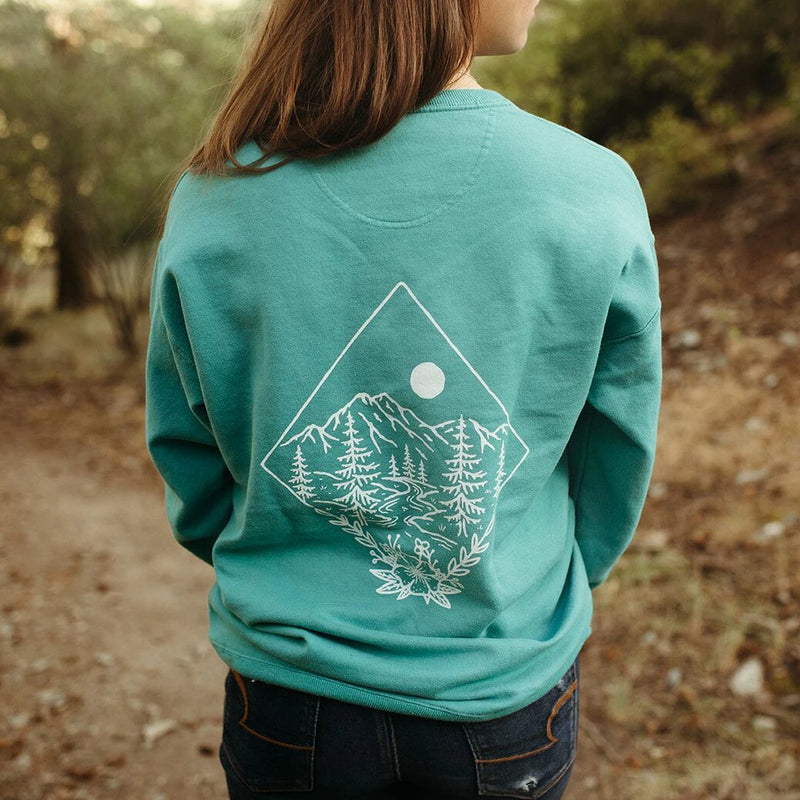 Take me to the Wildflowers Unisex Pullover - Teal