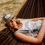 Fish Watercolor Trucker- Olive