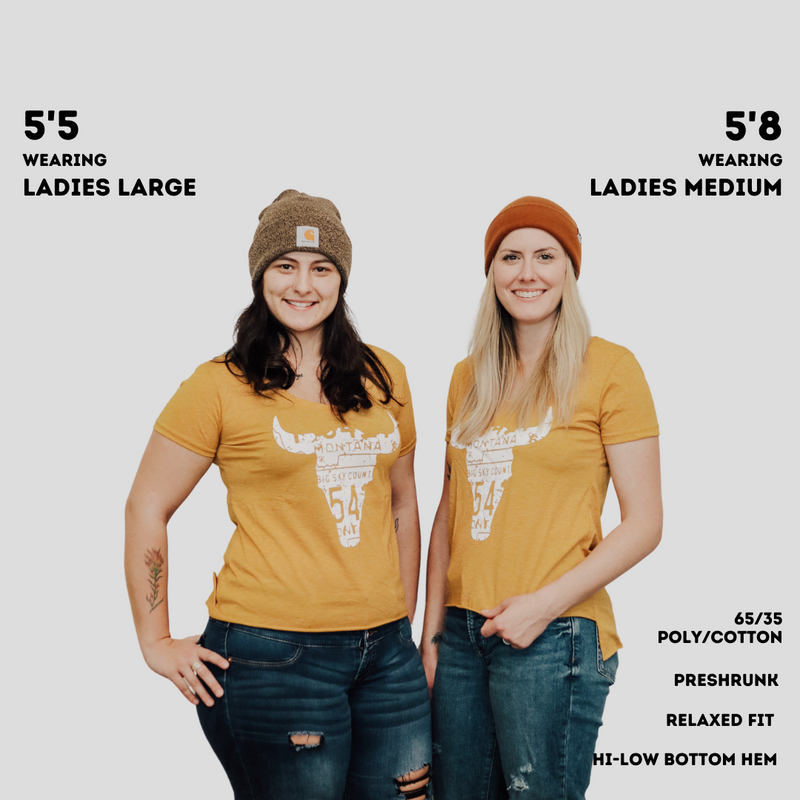Skull Festival Ladies Tee - Gold