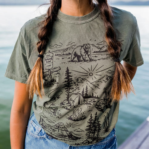National Forest Unisex Tee - Moss