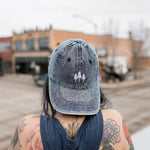 Three Tree Dad Hat - Dark Denim