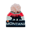 Mountain Bear Kids Beanie - Pink/Navy