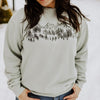 Mountain Sketch Unisex Pullover - Sage 