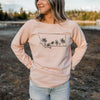 Montana Wildflower Ladies Pullover - Pink