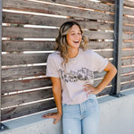 Mountain Sketch Unisex Tee - Pink Gravel